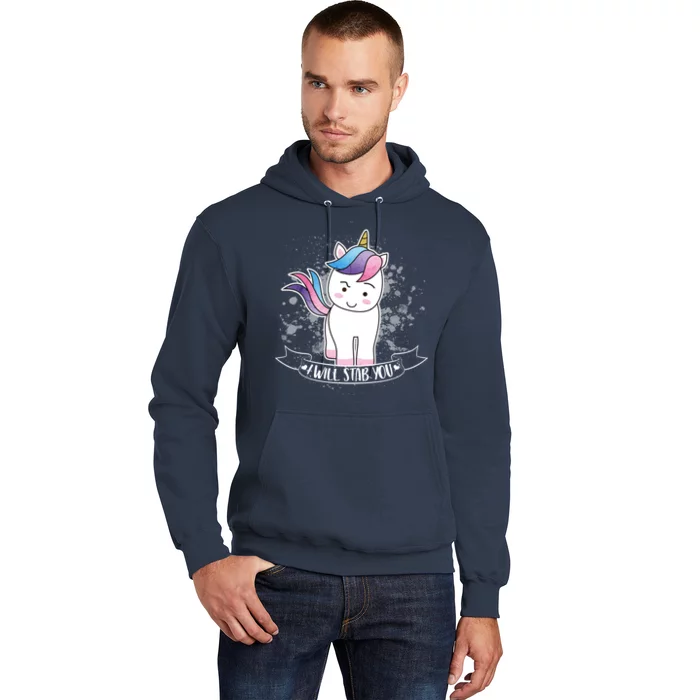 I Will Stab You Unicorn Hoodie