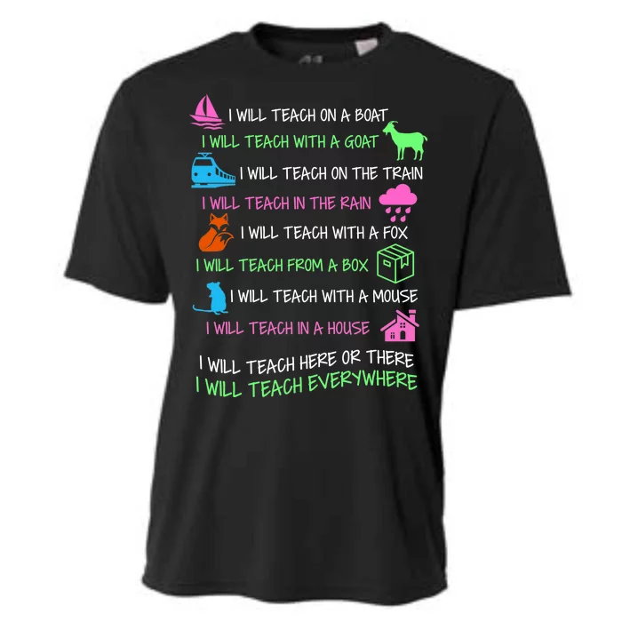 I Will Teach Everywhere Cooling Performance Crew T-Shirt