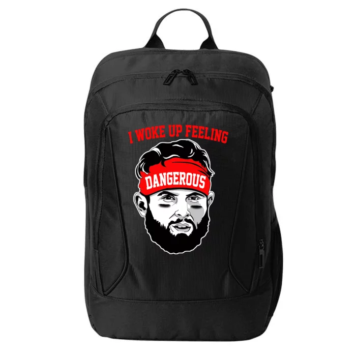 I Woke Up Feeling Dangerous Funny Football City Backpack