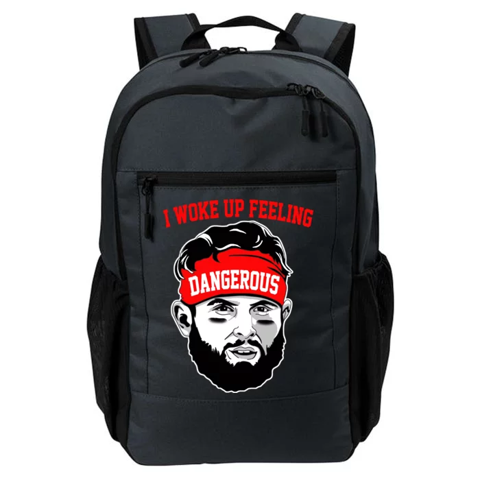 I Woke Up Feeling Dangerous Funny Football Daily Commute Backpack