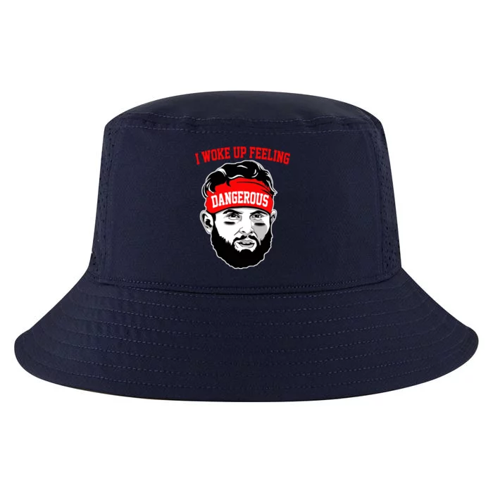 I Woke Up Feeling Dangerous Funny Football Cool Comfort Performance Bucket Hat