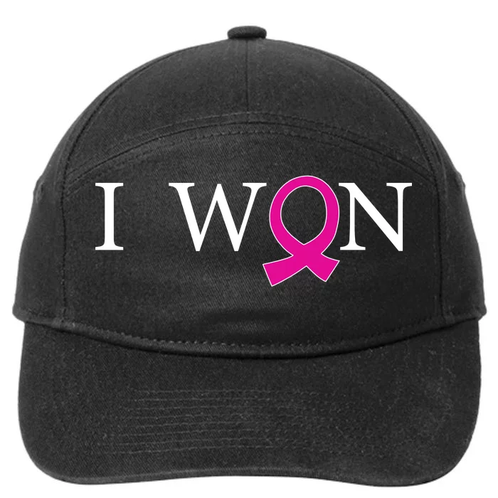 I Won Defeat Breast Cancer Survivor 7-Panel Snapback Hat