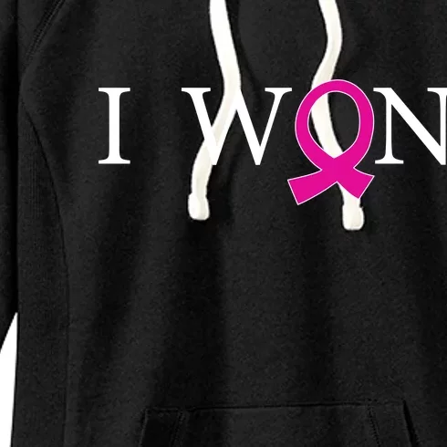 I Won Defeat Breast Cancer Survivor Women's Fleece Hoodie