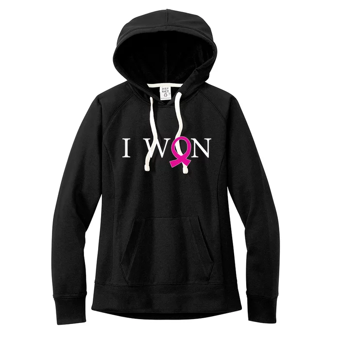 I Won Defeat Breast Cancer Survivor Women's Fleece Hoodie