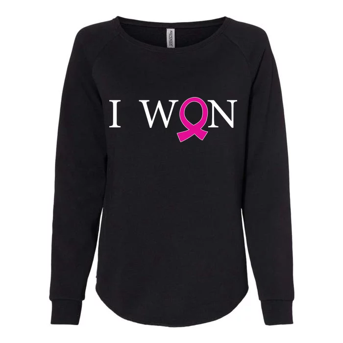 I Won Defeat Breast Cancer Survivor Womens California Wash Sweatshirt