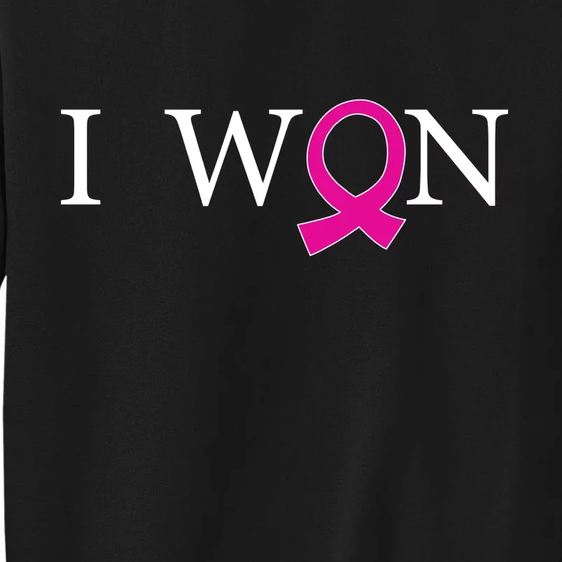 I Won Defeat Breast Cancer Survivor Tall Sweatshirt