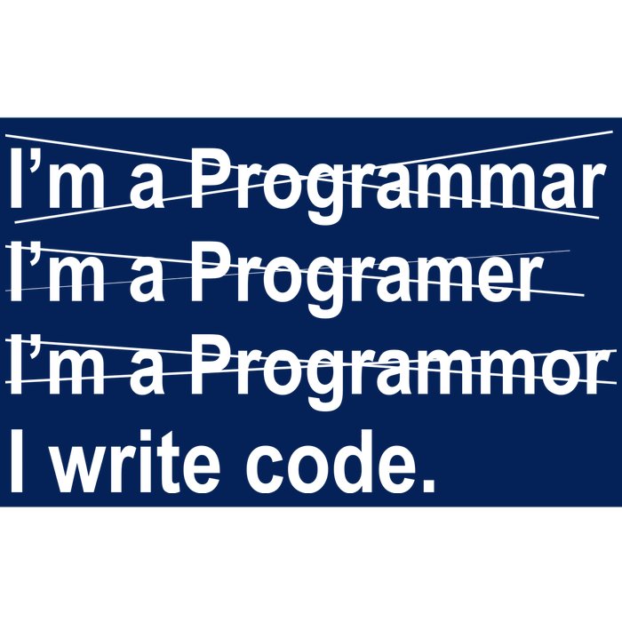 I Write Code Bumper Sticker