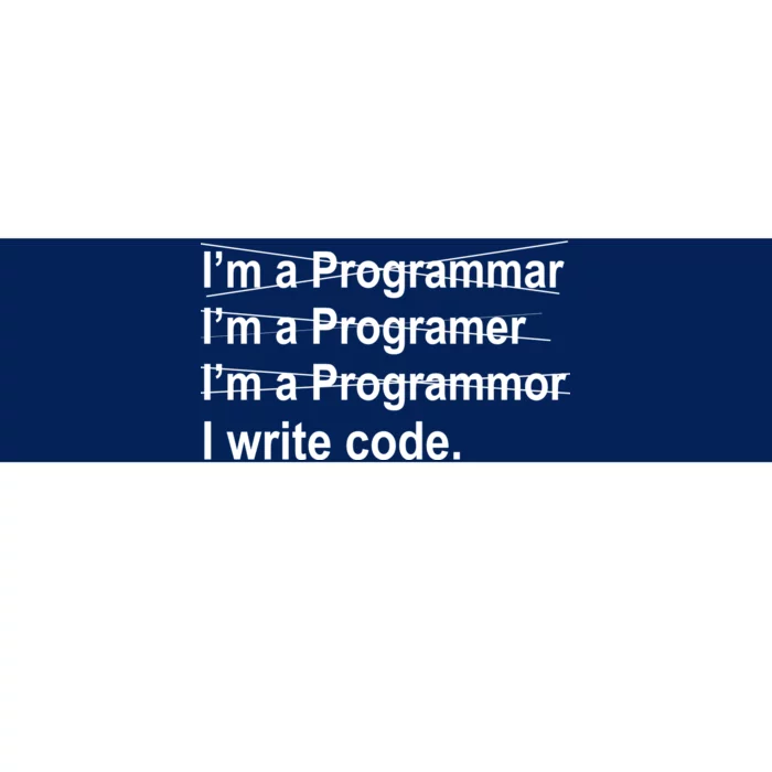 I Write Code Bumper Sticker