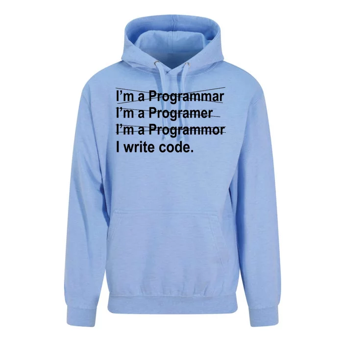 I Write Code Unisex Surf Hoodie