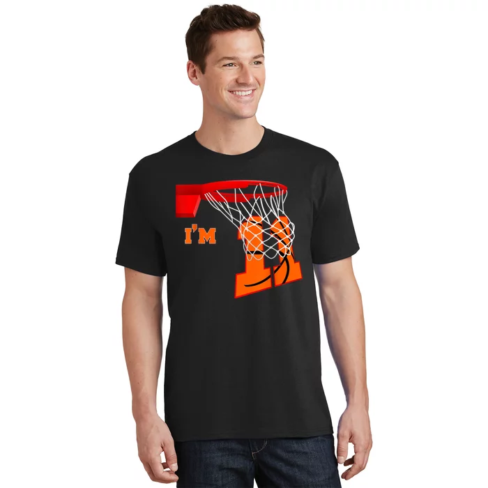 I'm 11 Basketball Birthday Boy And Girl 11 Year Old Birthday T-Shirt