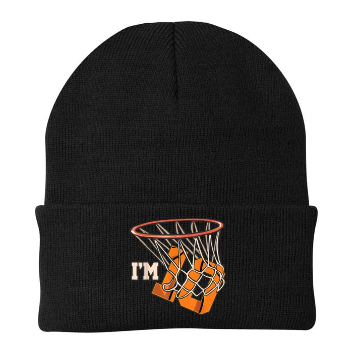 I'm 10 Basketball Theme Birthday Party Celebration 10th Knit Cap Winter Beanie