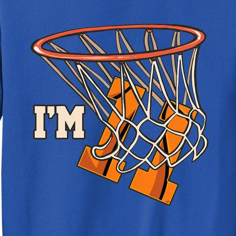 I'm 11 Basketball Theme Birthday Party Celebration 11th Tall Sweatshirt