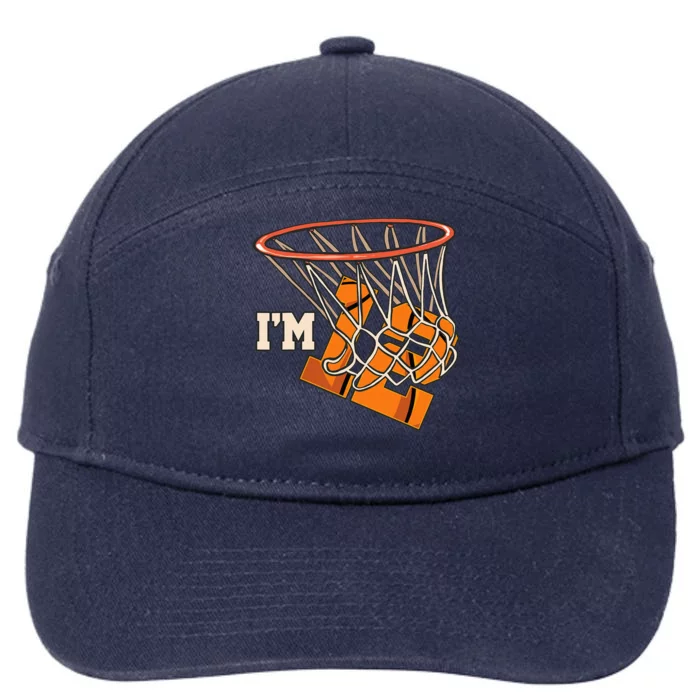 I'm 12 Basketball Theme Birthday Party Celebration 12th 7-Panel Snapback Hat