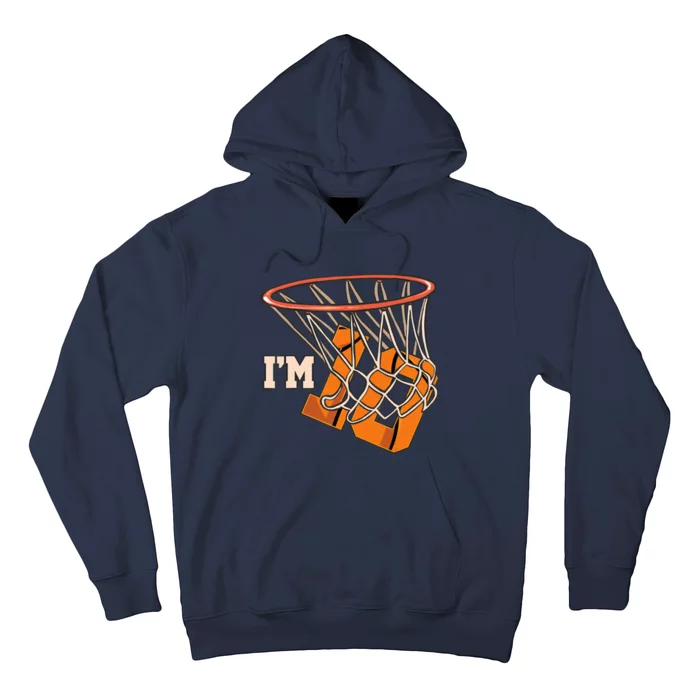 I'm 10 Basketball Theme Birthday Party Celebration 10th Hoodie