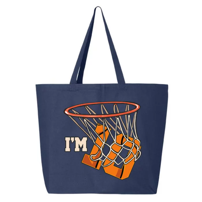 IM 10 Basketball Theme Birthday Party Celebration 10th 25L Jumbo Tote