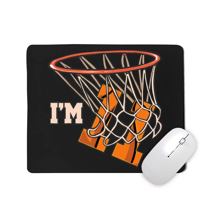 I'm 11 Basketball Theme Birthday Party Celebration 11th Mousepad