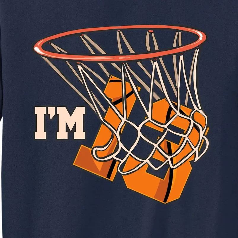 I'm 13 Basketball Theme Birthday Party Celebration 13th Tall Sweatshirt