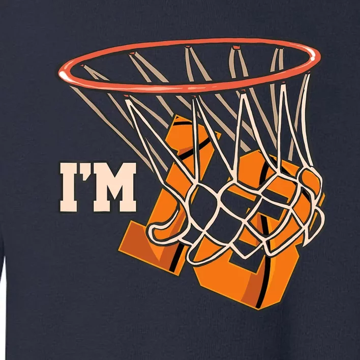 I'm 13 Basketball Theme Birthday Party Celebration 13th Toddler Sweatshirt