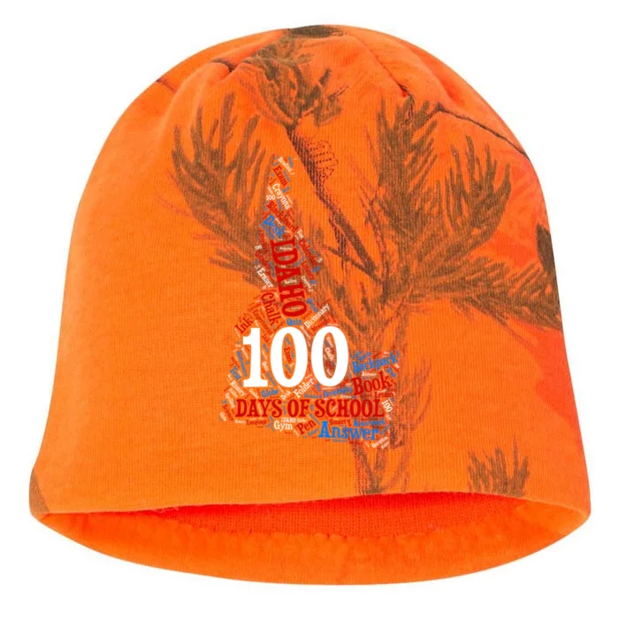 Idaho 100 Days Of School 2020 My Students Quotes Cute Gift Kati - Camo Knit Beanie