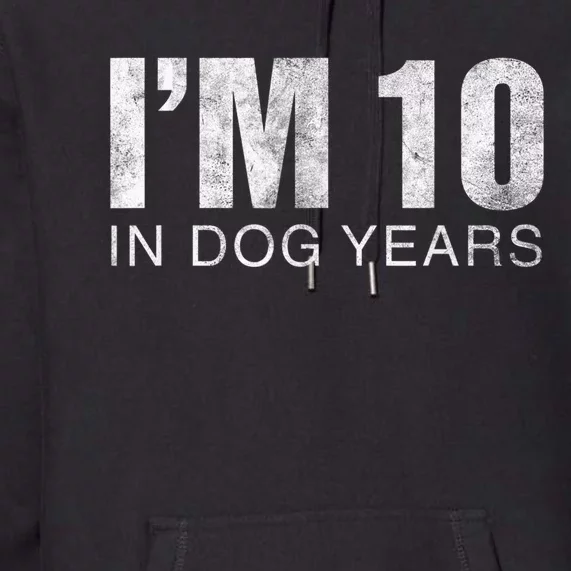 I'm 10 In Dog Years Funny 70th Birthday Gift shirt Premium Hoodie