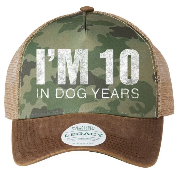 I'm 10 In Dog Years Funny 70th Birthday Gift shirt Legacy Tie Dye Trucker Hat