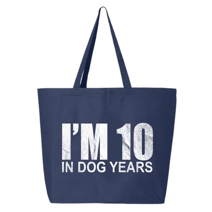 Im 10 In Dog Years Funny Birthday 25L Jumbo Tote