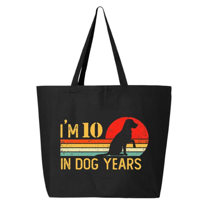 IM 10 In Dog Years 70th Birthday Vintage Funny 70 Year Old 25L Jumbo Tote