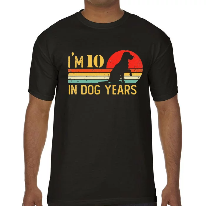 I'm 10 In Dog Years 70th Birthday Vintage Funny 70 Year Old Comfort Colors T-Shirt