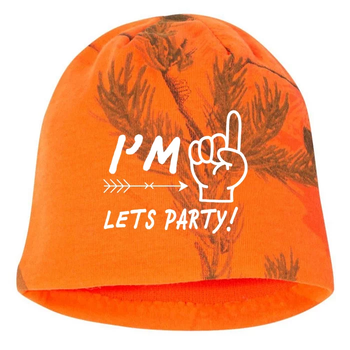 I'm 1 Lets Party! Kati - Camo Knit Beanie