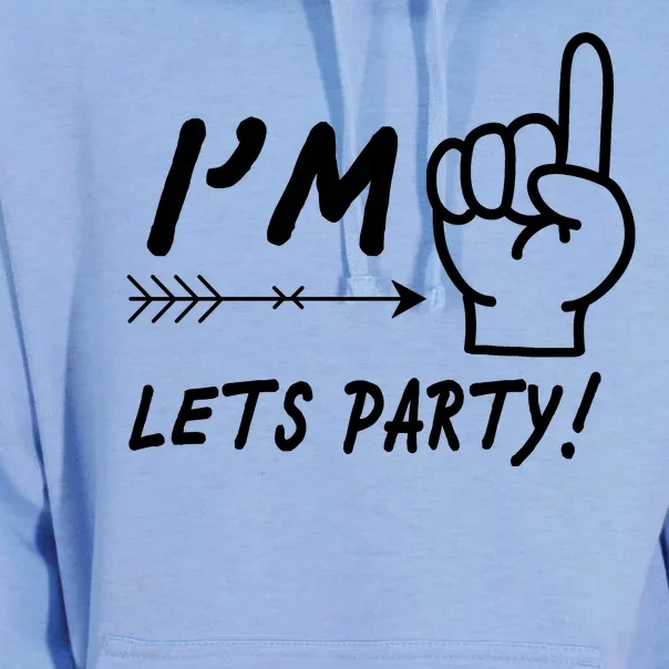 I'm 1 Lets Party! Unisex Surf Hoodie