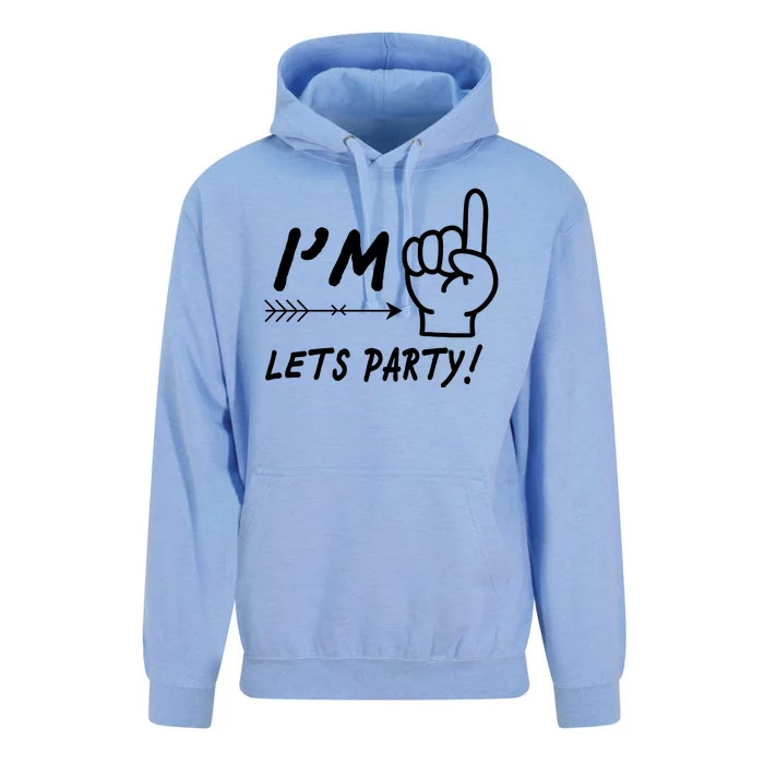 I'm 1 Lets Party! Unisex Surf Hoodie