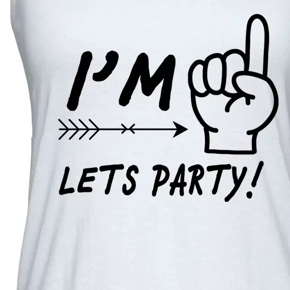 I'm 1 Lets Party! Ladies Essential Flowy Tank