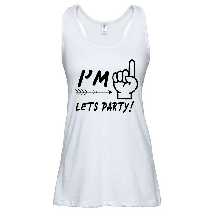 I'm 1 Lets Party! Ladies Essential Flowy Tank