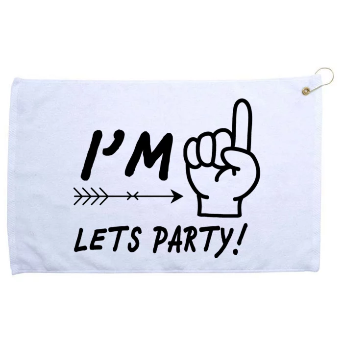 I'm 1 Lets Party! Grommeted Golf Towel