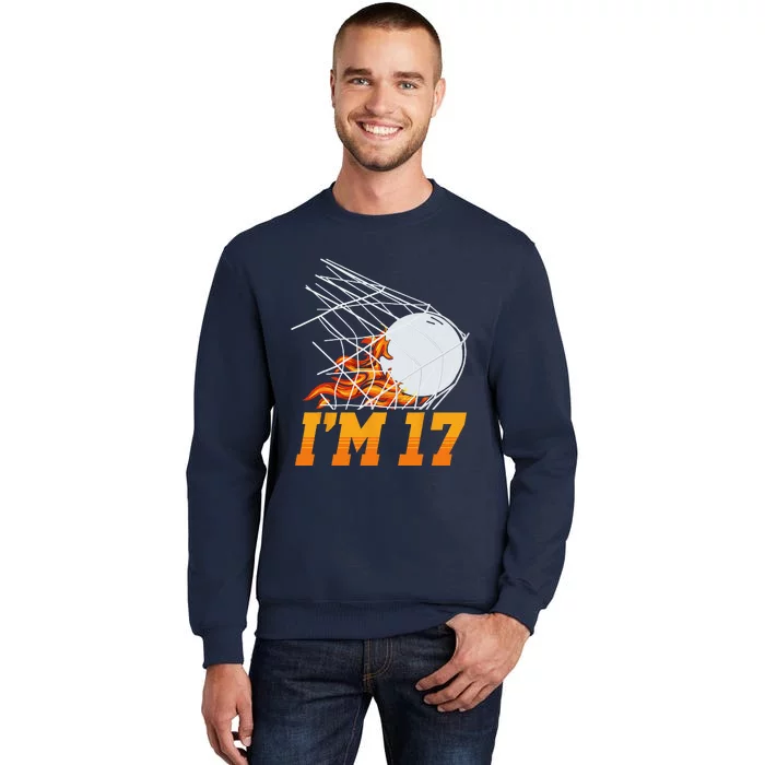 Im 17 Lacrosse Net Sports Playern 17th Birthday Sweatshirt