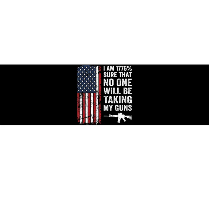 IM 1776 Sure No One Is Taking My Guns Usa Flag Pro Gun Bumper Sticker