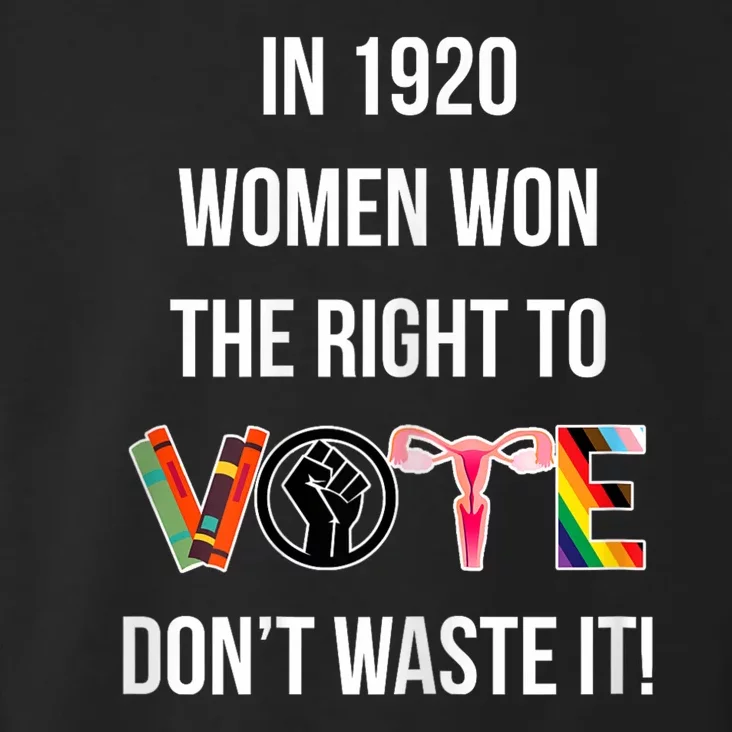 In 1920 Women Won The Right To Vote Don’T Waste It Toddler Hoodie