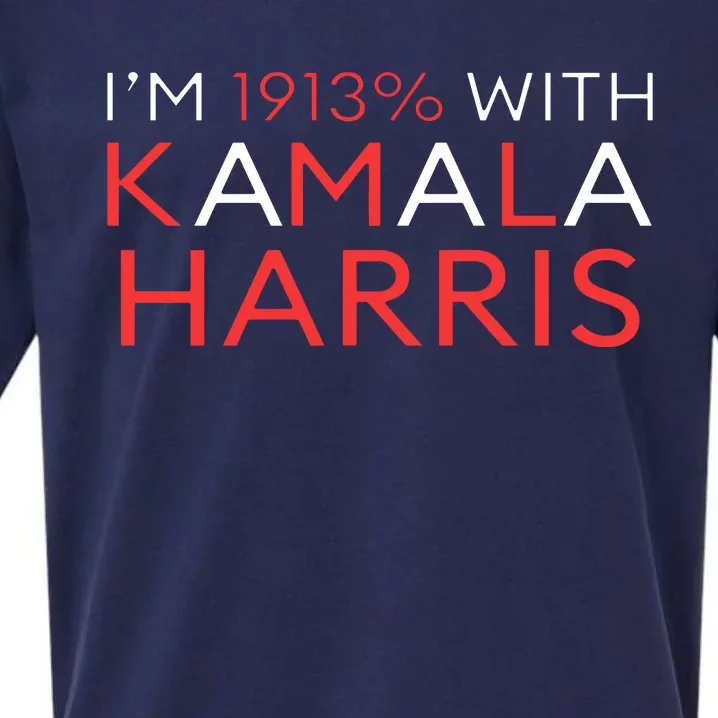 IM 1913% With Kamala Harris 2024 Sueded Cloud Jersey T-Shirt