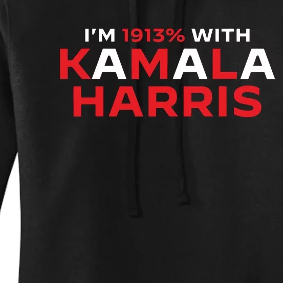 Im 1913 With Kamala Harris Funny Suffragette Usa Statement Women's Pullover Hoodie