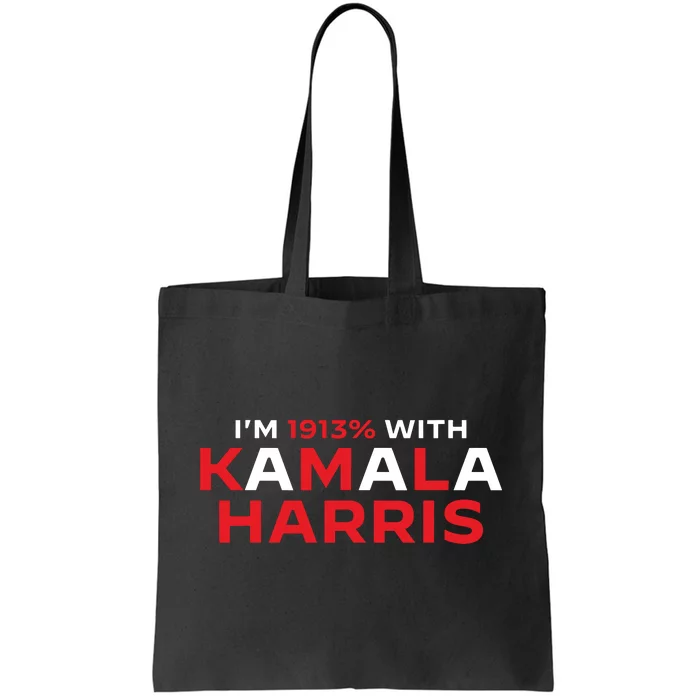 Im 1913 With Kamala Harris Funny Suffragette Usa Statement Tote Bag