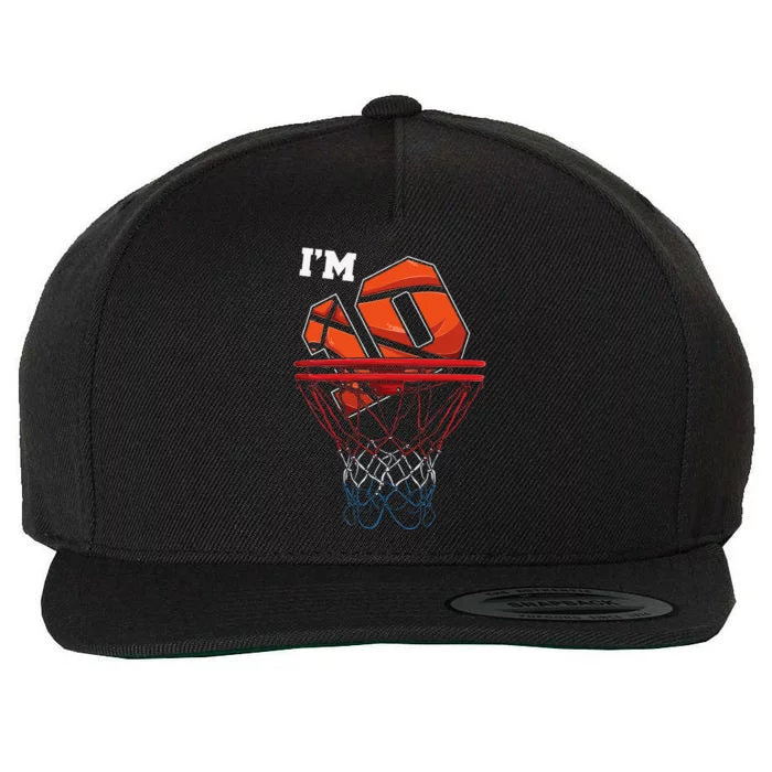 IM 10 Years Old Basketball Net Ball Game Gift Birthday Gift Wool Snapback Cap