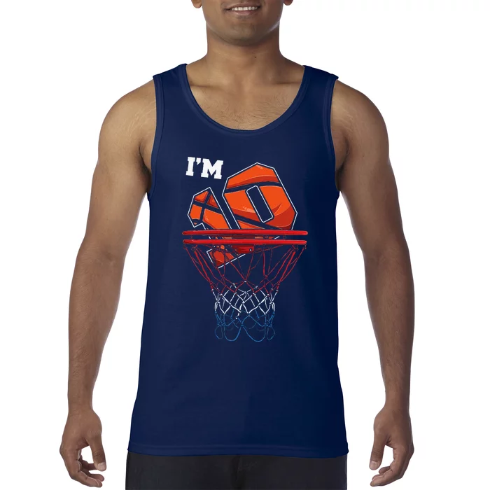 IM 10 Years Old Basketball Net Ball Game Gift Birthday Gift Tank Top