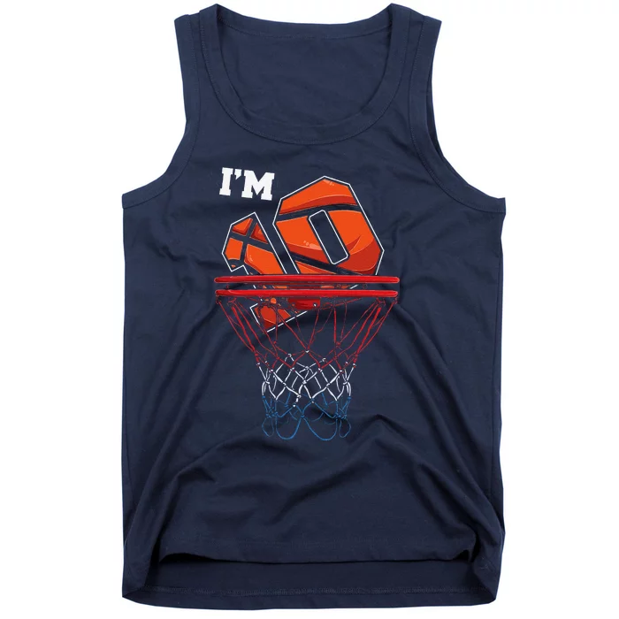 IM 10 Years Old Basketball Net Ball Game Gift Birthday Gift Tank Top