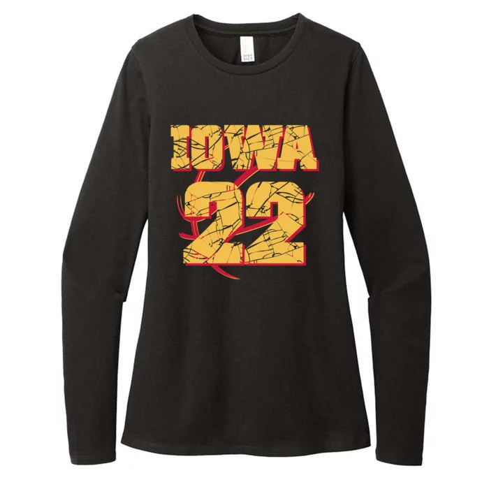 Iowa 22 Basketball Sports Fan Womens CVC Long Sleeve Shirt