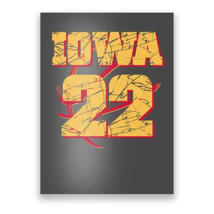 Iowa 22 Basketball Sports Fan Poster