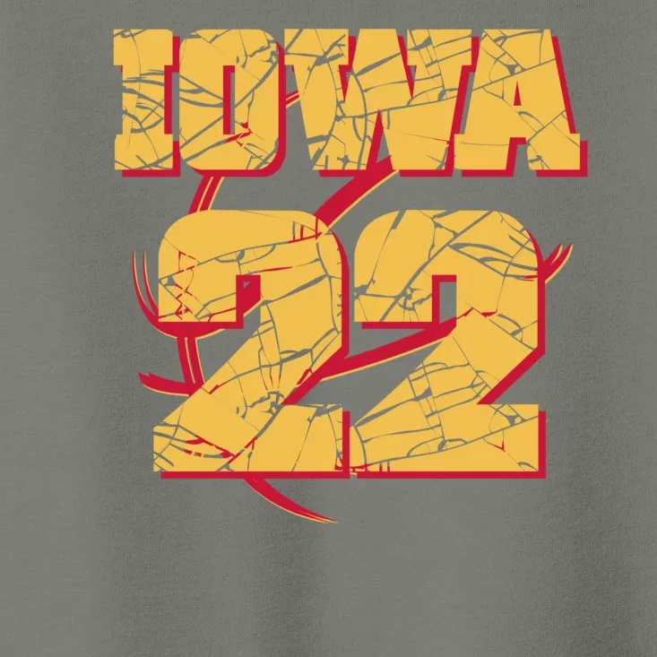 Iowa 22 Basketball Sports Fan Toddler T-Shirt