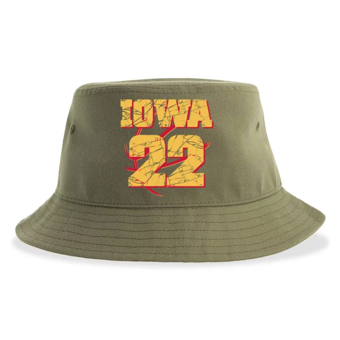 Iowa 22 Basketball Sports Fan Sustainable Bucket Hat