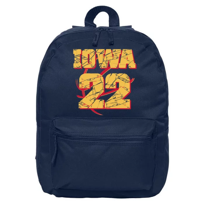 Iowa 22 Basketball Sports Fan 16 in Basic Backpack