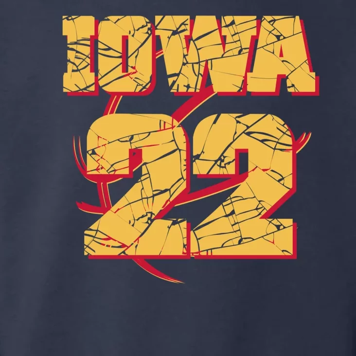 Iowa 22 Basketball Sports Fan Toddler Hoodie