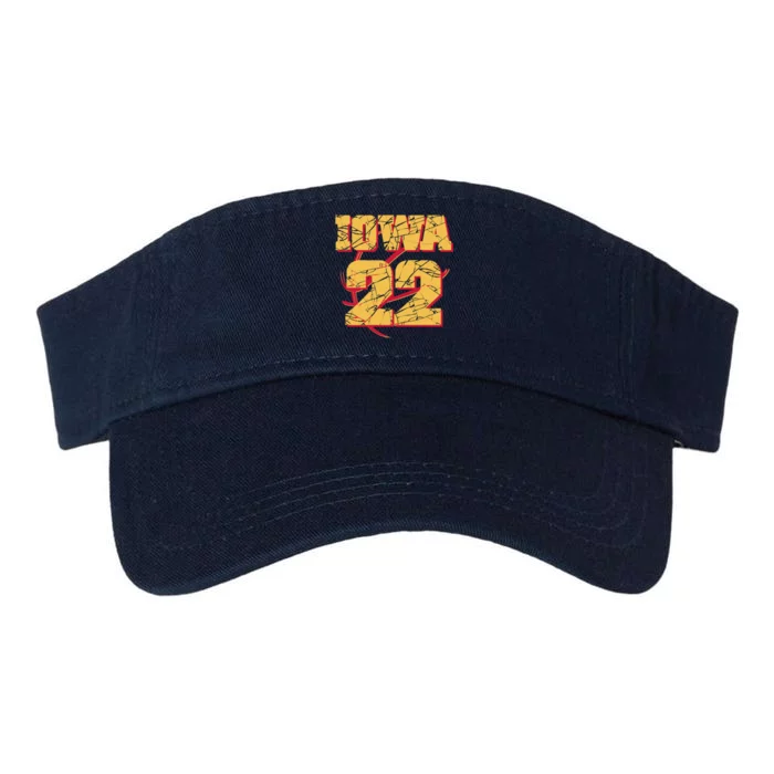 Iowa 22 Basketball Sports Fan Valucap Bio-Washed Visor